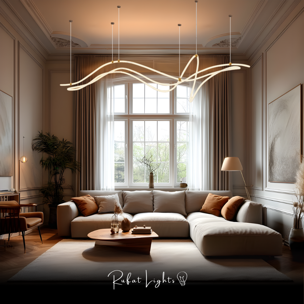 Line Art Geometry Chandelier — image 4