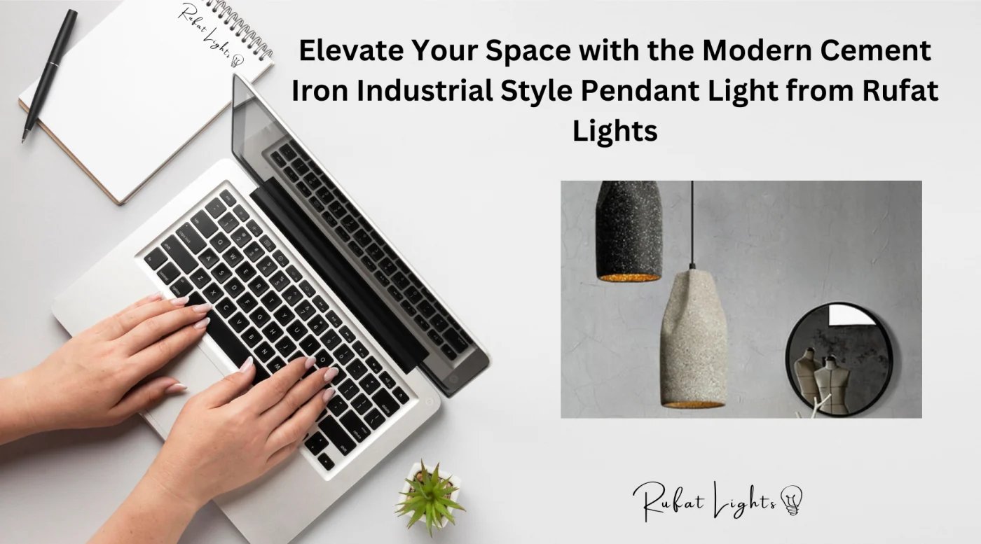 Modern cement pendant