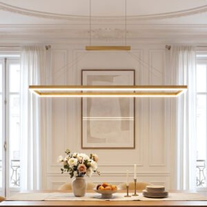 Rectangular Aluminum LED Suspension Chandelier