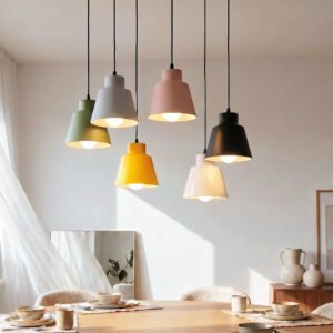 Cone Shaped Pendant Lamp in Devon Style