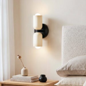 Cream Double Head LED Wall Lamps