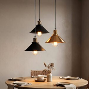 Brass Iron Plated Industrial Pendant Light
