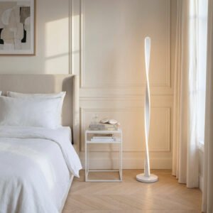 Modern Spiral Long Line Dimmable Floor Lamp