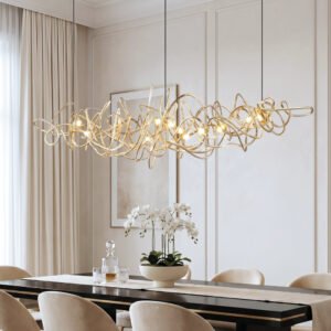 Simple Iron Art Bar Tree Chandelier
