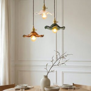 Colorful Glass Copper Edison Pendant Lamp