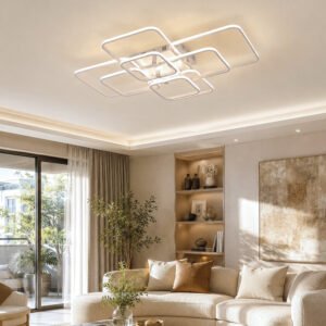 Rectangle Acrylic Aluminum Ceiling Chandeliers