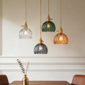 Pendant Light Japanese Glass Flower