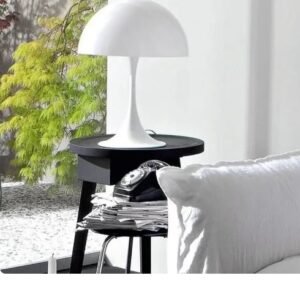 White Panthella Mushroom Table Lamp