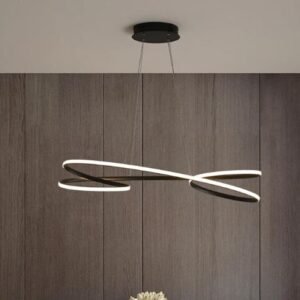 Aluminum Twisted Chandelier Pendant