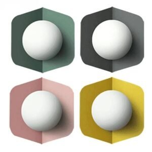 Vibrant Colors Globe Wall Light