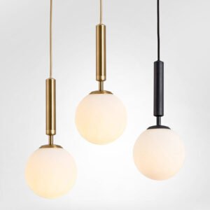 LED Glass Ball Chandelier - Indoor Lighting Fixture
