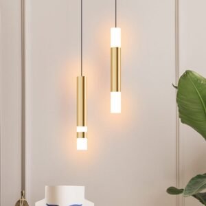 Modern Aluminum Long Tube Pendant Lights