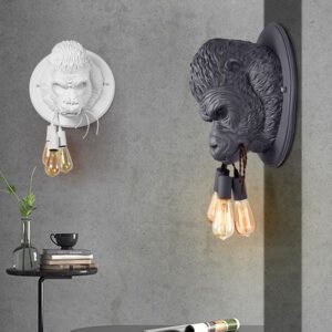 Nordic Resin King Kong Gorilla Wall Lamp