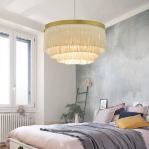 Creative Boho Fringe Round Chandelier Lamp