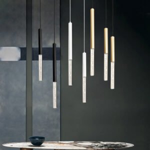 Bubble Bliss Acrylic Tube Pendant Lamp