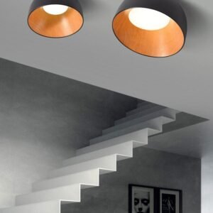 Creative Woodgrain Indoor LED Chandelier