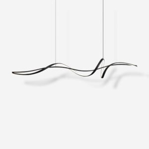 Aluminum Ribbon Shape LED Chandelier