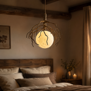 Nordic Tree Retro Moon Pendant Light