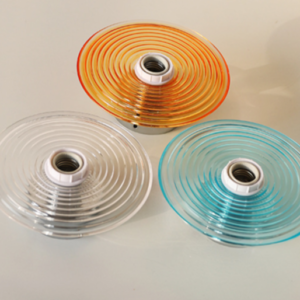 Vibrant Round Glass Wall Lamp