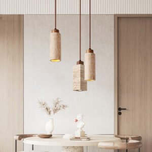 Travertine Wabi-Sabi Droplight