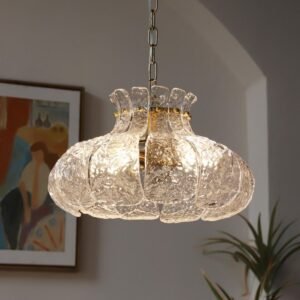 Retro French Glass Ice-Melting Pendant Lights
