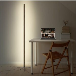 Wooden Standing Floor Lamp LED Art Decor