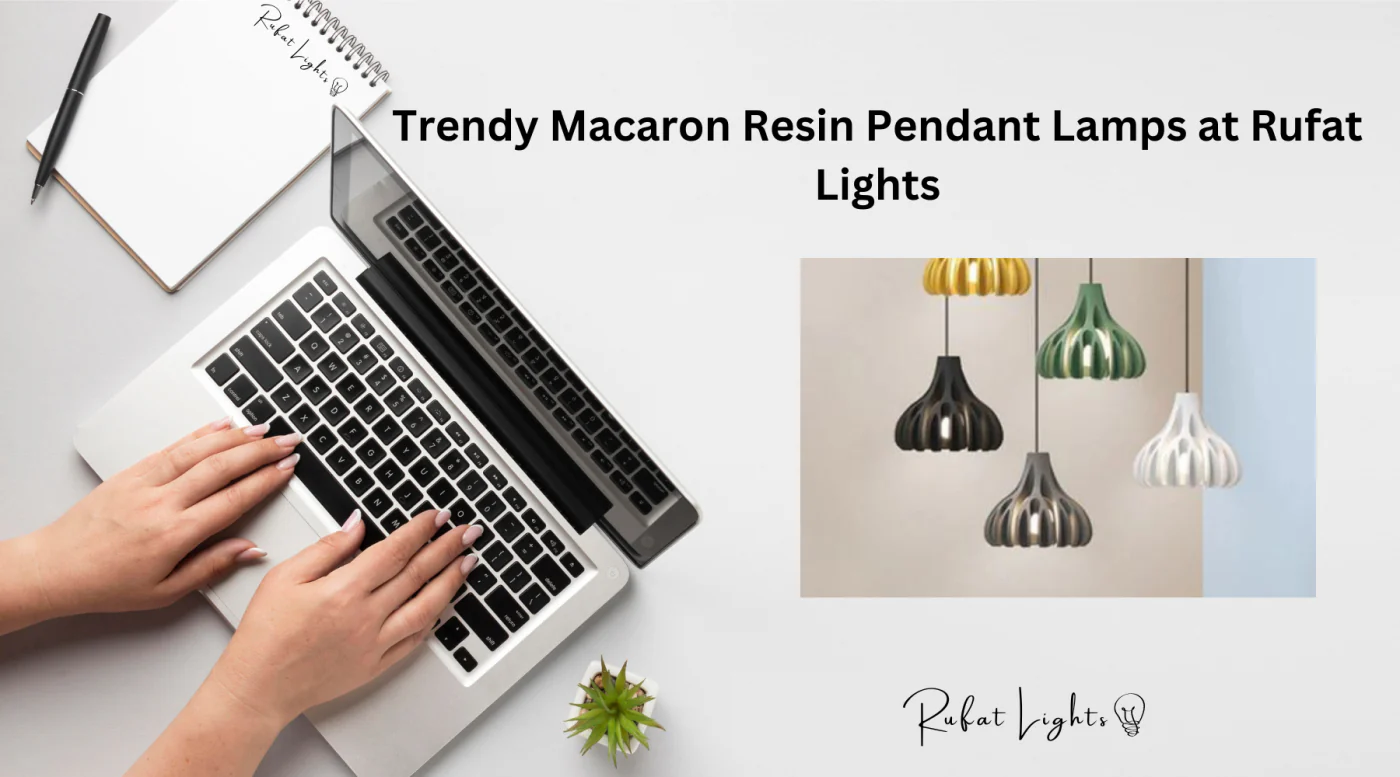 Trendy Macaron Resin Pendant Lamps